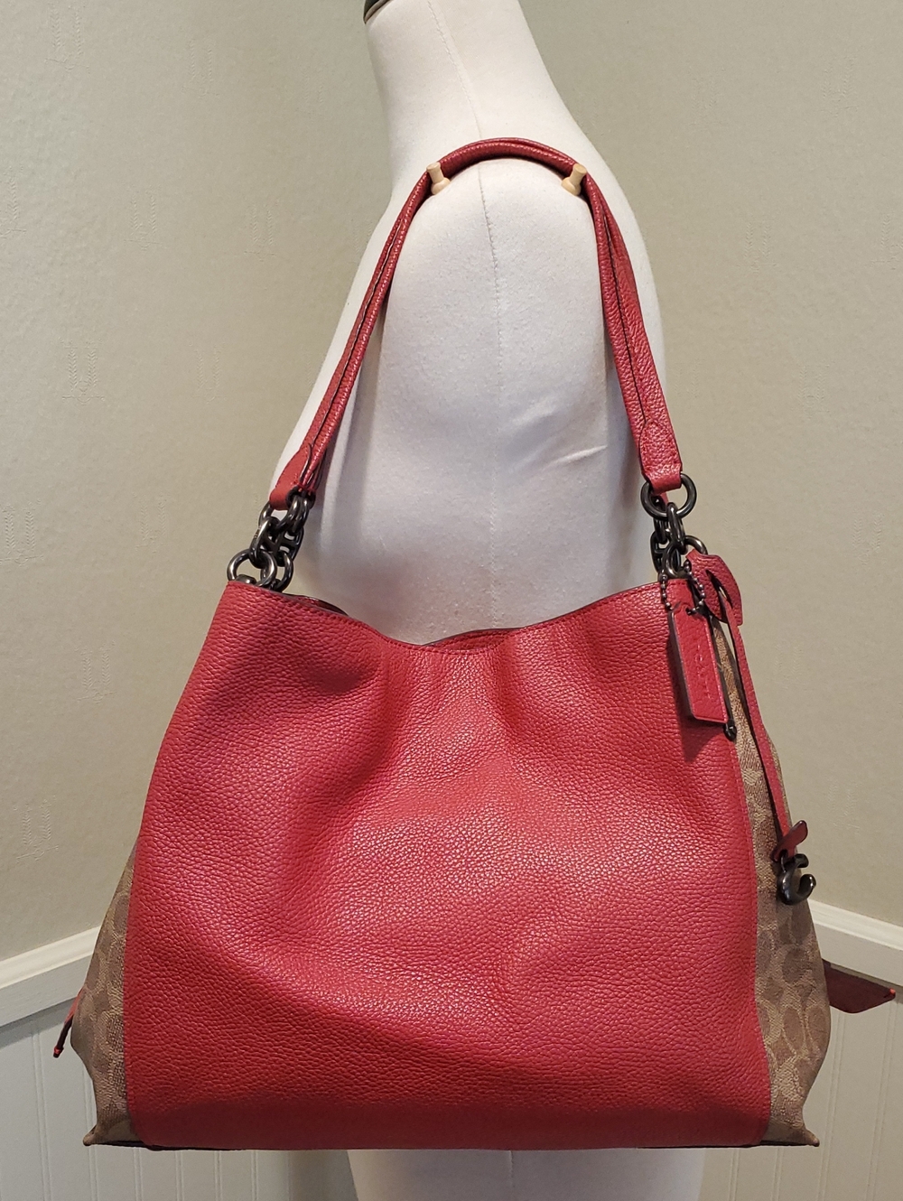 NWOT Coach Dalton 31 Signature Color Block